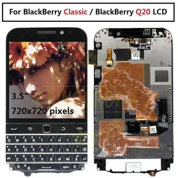Для BlackBerry Q20 ЖК-дисплей с клавиатурой без рамки, сенсорный экран, дигитайзер в сборе для замены BlackBerry Classic