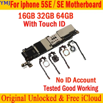 Заводская разблокировка для материнской платы iphone SE с Touch ID/без Touch ID, оригинальная для логической платы iphone 5SE SE