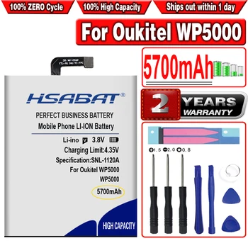Аккумулятор высокой емкости HSABAT 5700 мАч для смартфона Oukitel WP5000 WP 5000