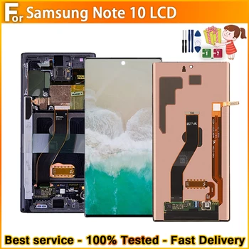AMOLED Высокое Качество Для Samsung Galaxy Note 10 N970F N970 N970 ЖК-дисплей с Сенсорным Экраном Замена Samsung Note 10 LCD