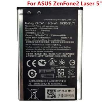 Оригинальная Сменная Батарея Телефона C11P1428 2400 мАч для Asus ZenFone 2 Laser ZE500KL ZE500KG Z00ED 5