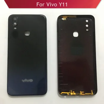 Для Vivo Y11 Задняя Крышка Батарейного Отсека Задняя Крышка Дверцы Корпуса с Заменой Рамки ЖК Дисплея