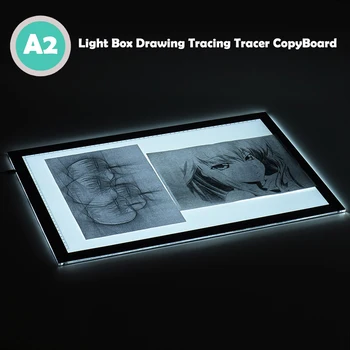A2 LED Light Box Drawing Tracing Tracer Копировальная Доска Table Pad Panel Копировальная Доска с Функцией памяти Бесступенчатое Регулирование Яркости