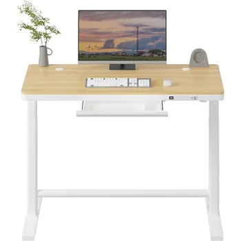 Универсальный Электрический письменный стол с выдвижными ящиками, регулируемый по высоте письменный стол с выдвижным ящиком, стол для хранения в домашнем офисе и USB