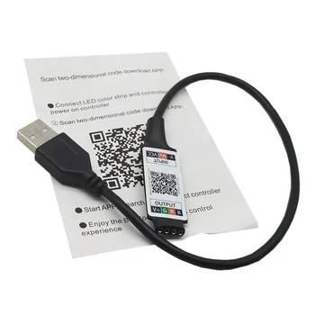 Мини-RGB Bluetooth-совместимый контроллер USB 5V Музыкальный Bluetooth светодиодный контроллер Световой ленты Контроллер для RGB светодиодной ленты