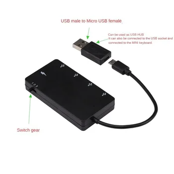 1 Комплект Micro USB OTG 4-портовый концентратор Кабель-адаптер для зарядки питания для смартфона планшета Высокая скорость