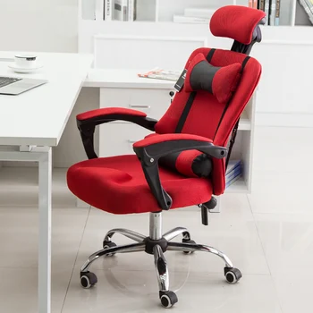Офисное кресло с высокой спинкой из дышащей сетки, подъемное вращающееся кресло с подставкой для ног