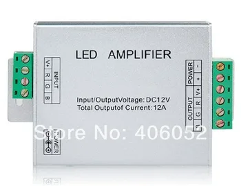 10 шт./лот DC12V 24v LED RGB усилитель Контроллер управления для освещения светодиодной ленты 3528 5050