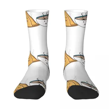 Носки Chai & Samosa, мужские носки, хлопчатобумажные высококачественные яркие носки с подвязками, Нескользящие носки, носки для бега, Носки Женские и мужские
