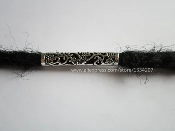 5шт-10шт тибетская серебряная коса для волос dread dreadlock бусины кольцо трубка с отверстием около 5 мм для аксессуаров для волос