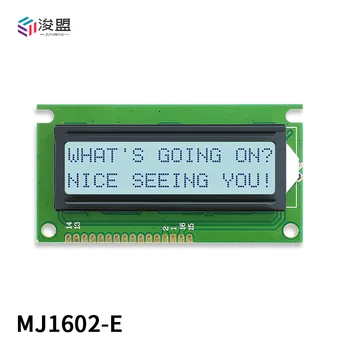 жк-дисплей LCD 1602 dot matrix display blue ribbon англо-японская библиотека символов ST7066 может быть настроена на русском арабском языке