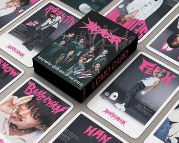 55шт Kpop Stray Kids Новый альбом ROCK STAR Lomo Cards Фотокарточки Stray Kids фотопечати