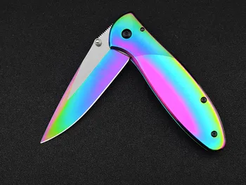 Складной универсальный нож для самообороны на открытом воздухе, многоцветный