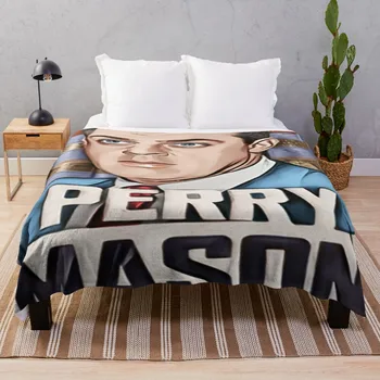 Плед Perry, Мягкое большое одеяло из фланелевой ткани, плед для волос