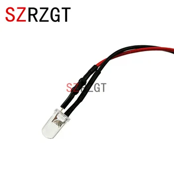 SZRZGT 20 шт./лот предварительно подключенных светодиодных ламп 3 мм 5 мм с предварительно подключенными излучающими диодами для украшения дома своими руками DC12V