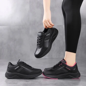 Модные высококачественные кожаные спортивные кроссовки для бега, женские удобные нескользящие дизайнерские повседневные кроссовки, женская спортивная обувь для бега трусцой