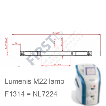 Первый свет IPL ксеноновая лампа Lumenis M22 F1314 7 45 135 ксеноновая лампа Firstlight F1314 = NL7224 heraeus