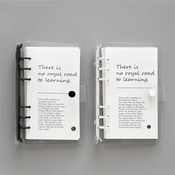 Блокнот для ручной работы из ПВХ, съемный блокнот для ручной работы A6, прозрачный блокнот с отрывными листами, высококачественный блокнот для дневника.