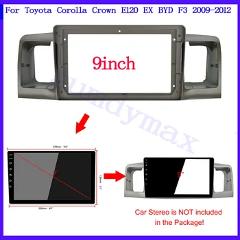 Android Автомобильная Видео Панель Для Toyota Corolla Crown E120 EX BYD F3 2009-2012 MP5 Плеер WIFI GPS Стерео Радио Панель Приборная Панель Рамка