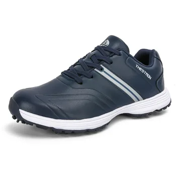 Роскошная брендовая мужская обувь для гольфа, спортивная обувь хорошего качества, мужские противоскользящие шипы, тренировочные для гольфа для мужчин, резиновые кроссовки для гольфа