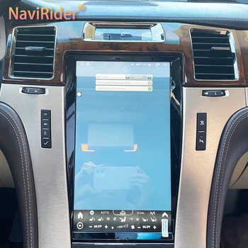 Tesla Android для Cadillac Escalade 2007-2014 Автомобильное радио Мультимедиа Авторадио Навигация GPS IPS сенсорный экран Carplay 13,6 дюймов