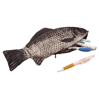 Пенал в форме рыбки, Новинка, сумка для ручек с рыбками, Забавный пенал, Креативная сумка для ручек с рыбками.