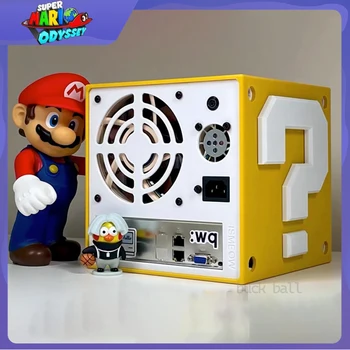 Корпус компьютера Super Mario 3D Печать Шасси NAS Аниме Тема NAS Мультяшный корпус компьютера Mario Bros Креативная Коробка Подарочная игрушка