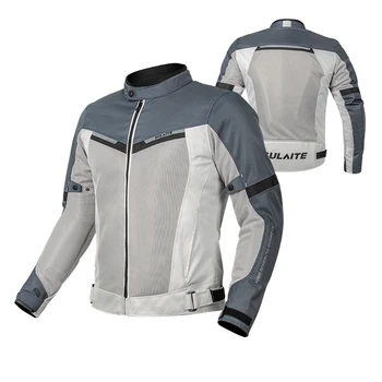 Мотоциклетная куртка Мужская Женская Летняя Chaqueta Одежда для верховой езды из дышащей сетчатой ткани Touring Racing  