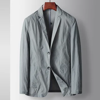 E1012-Мужской костюм Four Seasons, повседневное свободное пальто, деловой