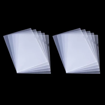 10 шт. пластиковых прозрачных папок для документов, папки L-типа, безопасные для копирования Проектные карманы, для дропшиппинга формата A4/Letter