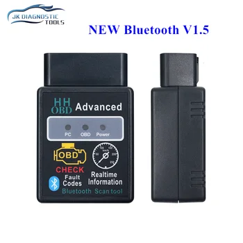 Новейший Bluetooth HHOBD ELM327 V1.5 BT OBD2 сканер считыватель кода Инструмент сканирования ELM 327 OBD2 OBDII Автомобильный диагностический инструмент
