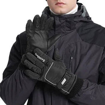 Лыжные перчатки, мужские ветрозащитные и водонепроницаемые, для верховой езды, с сенсорным экраном, зимние теплые перчатки, нескользящие, женские, мужские Зимние лыжные перчатки
