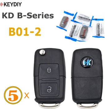KEYDIY B01-2 Ключ дистанционного управления в стиле B5 Оригинальный Универсальный серии B для KD900, KD MINI, URG200, KD-X2, KD-MAX, 5 шт.