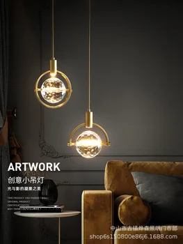 ретро подвесной светильник шаровая люстра хрустальная лампа chandlier стеклянный шар промышленный стиль подвесное освещение блеск подвеска