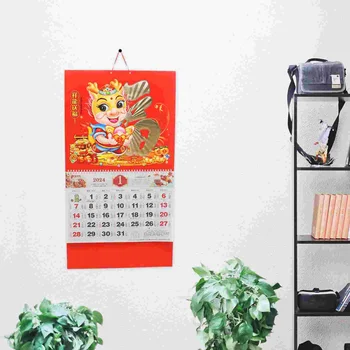 Китайский Декоративный Подвесной Календарь Год Дракона Настенный Календарь Календарь В Китайском Стиле Лунный Календарь Подвесной Календарь