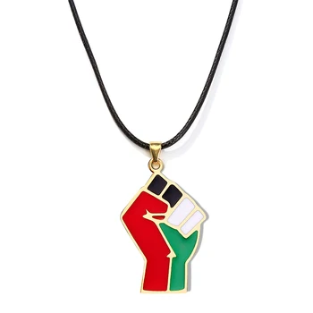 Ожерелья с подвесками с африканскими символами, ювелирные изделия золотого цвета для женщин и девочек, Африканская культурная сеть