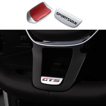 1шт 3D SPORTSVAN GTS металлическая наклейка с логотипом рулевого колеса автомобиля эмблема рулевого колеса Аксессуары для Volkswagen VW Polo Golf GTI R Rline