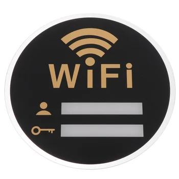 Знак Wi-Fi 3D Акриловые Зеркальные Наклейки На Стены С Перезаписываемой Учетной Записью и Паролем От Руки Для Вывесок Общественного Магазина WIFI Signage