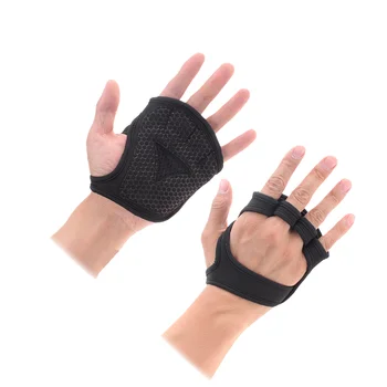 Вентилируемые перчатки для поднятия тяжестей, перчатки для кросс-тренировок, нескользящий рукав для ладони, отлично подходит для подтягиваний, кросс-тренировок, фитнеса