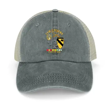 7-я кавалерийская (Air Cav) - 1-я кавалерийская дивизия с ковбойской шляпой SVC, модной папиной шляпой, чайной шляпой для мужчин и женщин