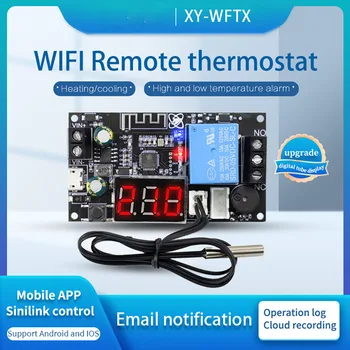 Wi-Fi Дистанционный Термостат Высокоточный Модуль Управления температурой Охлаждения и Обогрева Приложение Для Сбора температуры XY-WFT1 WFTX