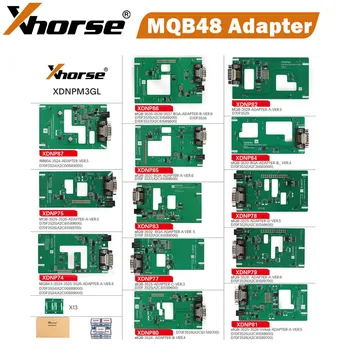 Xhorse XDNPM3GL MQB48 Адаптер без припоя 13шт Полный комплект Работает с Multi-Prog, VVDI Prog, Key Tool Plus