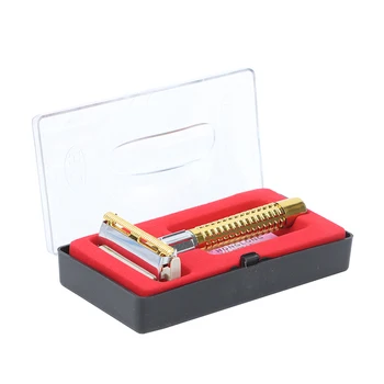 Мужская коробка для безопасной бритвы в стиле Ретро, Ручка для бритья, Инструмент для бритья, Бритвенный инструмент Для лица, Коробка для безопасной бритвы