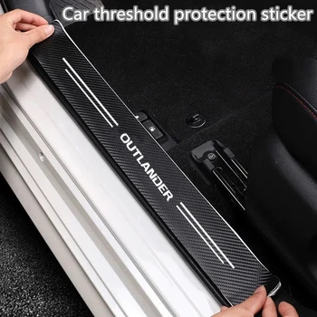 Наклейка для защиты Порога автомобиля из углеродного волокна 4ШТ для Mitsubishi Asx Lancer Pajero Outlander L200 Delica Eclipse