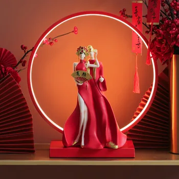 Новый ночник в китайском стиле, светильник для свадебных украшений, Роскошные практичные креативные свадебные подарки, настольная лампа для встроенного использования.