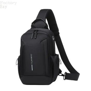 Мужская сумка через плечо, маленькая сумочка, Водонепроницаемая байкерская сумка, черный модный дизайн