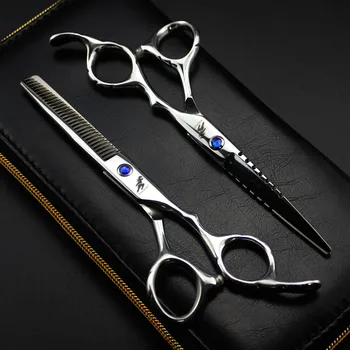 Профессиональные парикмахерские ножницы для стрижки 6 дюймов 440C, Парикмахерские инструменты для истончения волос, высококачественный салонный набор