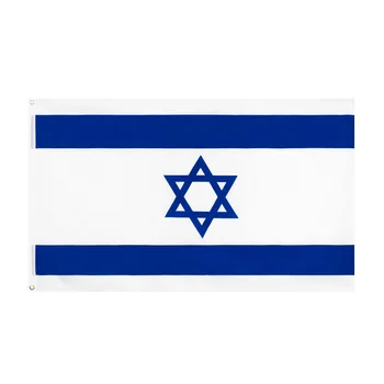 Полиэфирные Ткани 90x150 см Национальный Флаг Израиля 3 * 5 футов Знак Страны Израиля Баннер