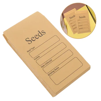50шт бумажные конверты для семян Мини-пакеты бумажные пакеты для хранения Бумажные конверты для упаковки
