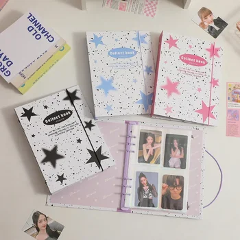 Новый цветной переплет для фотокарточек Star A5 Kpop, коллекционная книга, держатель для фотокарточек Idol, альбом для фотокарточек